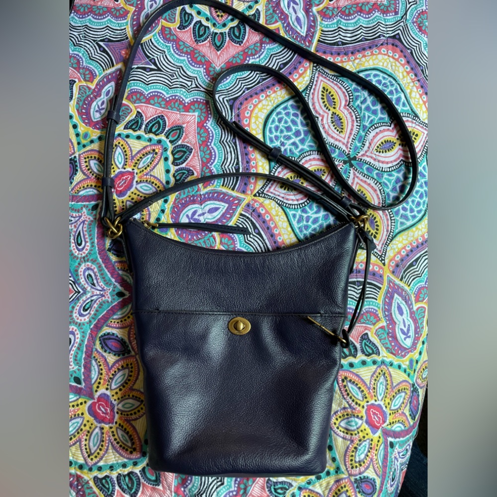 Nwot fossil crossbody purse navy blue